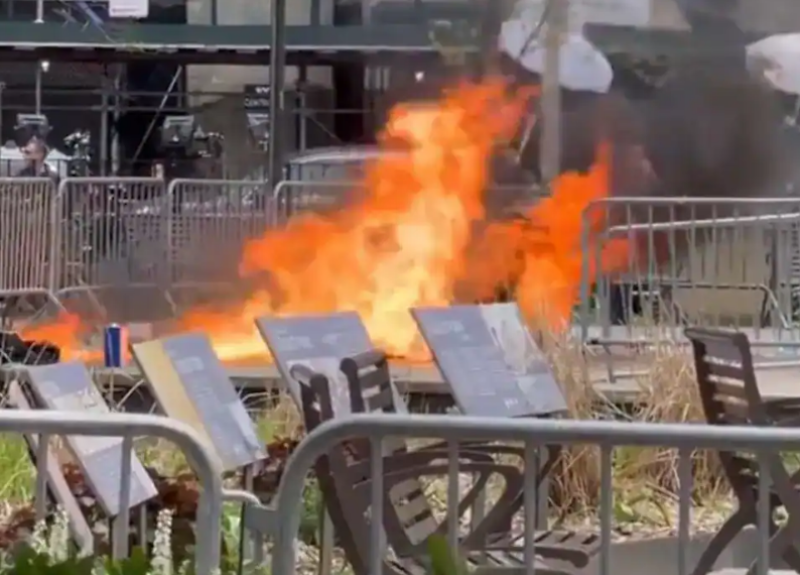 Un homme s’immole par le feu près du palais de justice où Trump est jugé